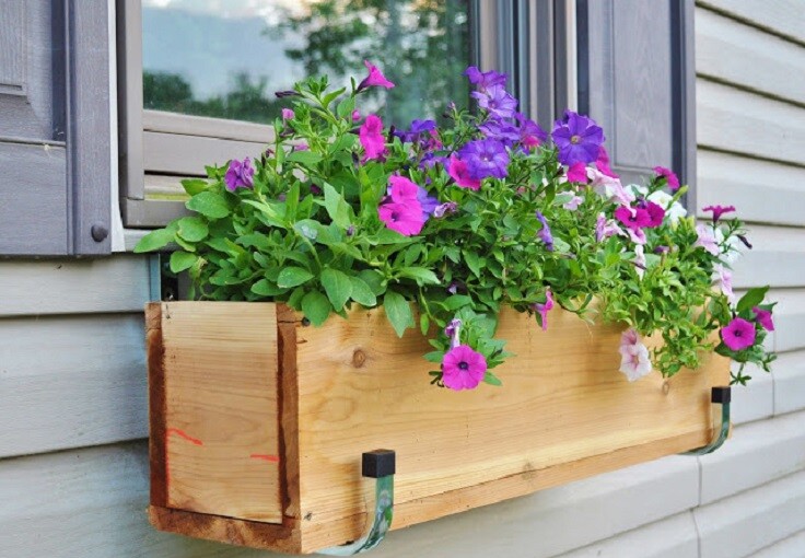 15 DIY Window Flower Box Planters - DIY Window Flower Box Planters, DIY Planters, DIY Flower Box Planters, DIY Flower Box, diy