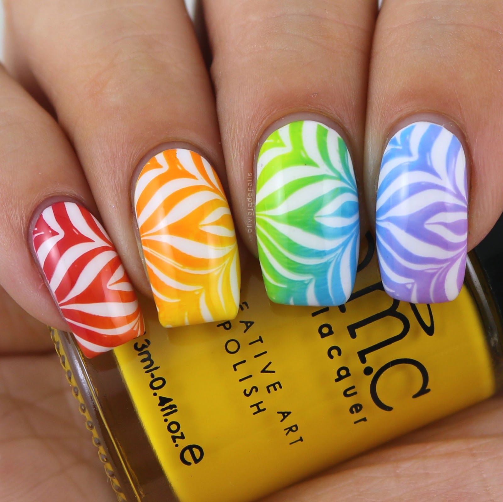 Water Marble Nail Art (Chrome - for fingers & toes) - Natasha Lee
