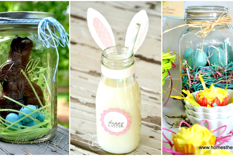 16 DIY Mason Jar Easter Projects - DIY Mason Jar Easter Projects, diy mason jar, DIY Easter Projects, diy Easter decorations