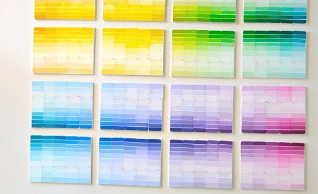 15 Easy and Fun DIY Paint Chip Projects - Paint Chip Projects, Paint Chip crafts, diy projects, DIY Paint Chip Projects, DIY Paint Chip, diy home decor, craft
