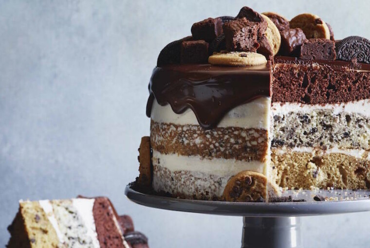 16 Creative and Tasty Layered Cookie Cake Recipes and Ideas - Layered Cookie Cake, cupcake, Cookie Cake, cake recipes, cake