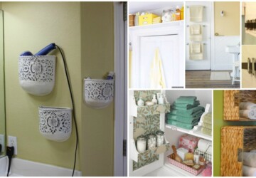 18 Great DIY Bathroom Storage Hacks and Organization Solutions (Part 2) - DIY Storage Ideas, DIY Bathroom Storage ideas, diy bathroom storage, DIY Bathroom