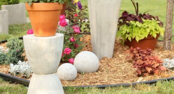 DIY Concrete Garden Ornaments