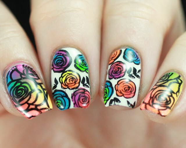 14 Fabulously Floral Nail Art Designs for Summer (Part 2) 14 Fabulously Floral Nail Art Designs for Summer (Part 2) - summer floral nail art, neon summer nail art, floral nail art