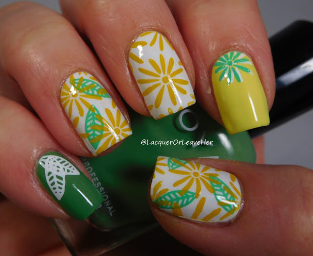 14 Fabulously Floral Nail Art Designs for Summer (Part 1) - summer nail art, summer floral nail art