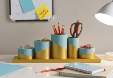 15 DIY Desk Organizers For More Productive Work - DIY Organizers, diy organization projects, DIY Organization Ideas, diy organization hacks, DIY Desk Organizers, DIY Desk