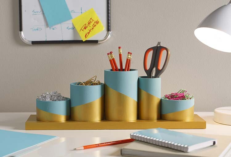 15 DIY Desk Organizers For More Productive Work 15 DIY Desk Organizers For More Productive Work - DIY Organizers, diy organization projects, DIY Organization Ideas, diy organization hacks, DIY Desk Organizers, DIY Desk