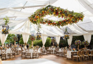 The Prettiest Hanging Floral Arrangements - wedding flower, Wedding Decor Ideas, wedding decor, Hanging Floral Arrangements, Floral Arrangements