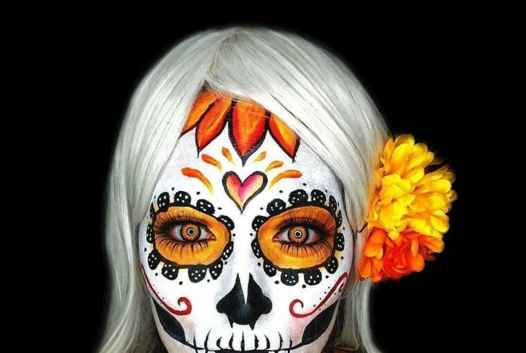 Sugar Skull Makeup: A Simple Guide for Day of The Dead - sugar skull makeup, make up
