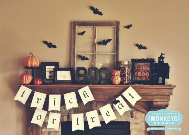 13 Spooktacular Halloween Ideas for Your Fireplace Mantel - Halloween Mantel, Halloween Ideas for Your Fireplace Mantel, halloween ideas, Halloween Fireplace Mantel, halloween decor