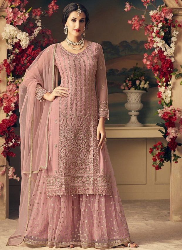 15 Mesmerizing Sharara Suits For Your Indian Wedding - woman, wedding dress, wedding, sharara suit, sharara, indian, Elegant, Dress