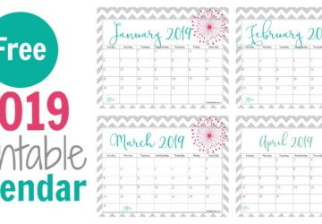 The Best 2019 Free Printable Calendar: Get Organized All Year (Part 2) - Free Printable Calendars, Free Printable Calendar, 2019 Free Printable Calendar', 2019 Free Printable