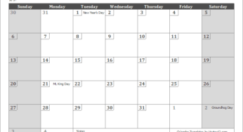 The Best 2019 Free Printable Calendar: Get Organized All Year (Part 1)