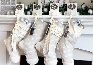 13 Unique Christmas Stockings - Best DIY or to Buy Ideas - DIY Christmas Stocking Ideas, Diy Christmas stocking, Christmas Stockings