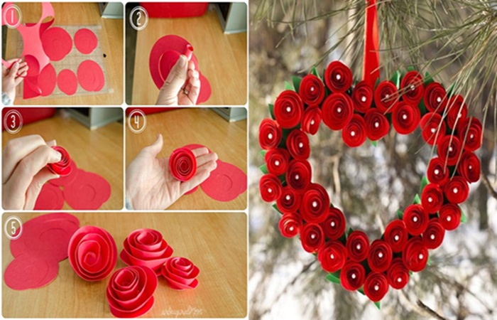 15 DIY Valentine's Day Wreaths You Can Craft (Part 2) - DIY Wreaths Ideas, DIY Valentine's Day Wreaths, diy Valentine's day wreath