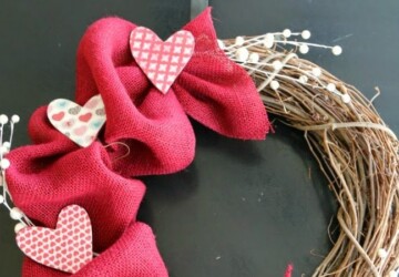 15 DIY Valentine's Day Wreaths You Can Craft (Part 1) - DIY Wreaths Ideas, diy wreath, DIY Valentine's Day Wreaths, diy Valentine's day wreath, diy Valentine's day