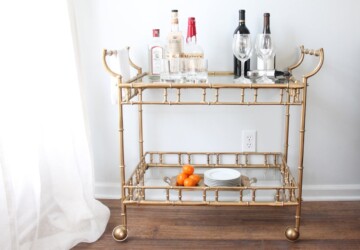 15 Inspiring DIY Bar Cart Designs And Makeovers - DIY Bars, DIY bar cart, DIY Bar