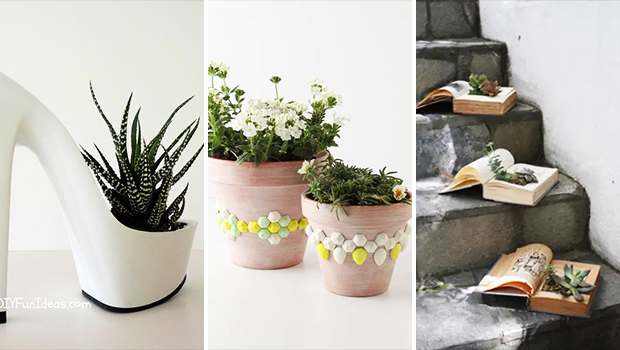 12 Perfect DIY Planter Ideas You Can Use Anywhere In Your Home - Succulent, Plants, Planter, houseplant, home, Flower, diy, decorations, decor, crafts, crafting