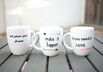 18 Cute DIY Ideas for Coffee Mugs - DIY mugs, DIY Mug Organization Ideas, DIY Ideas for Coffee Mugs, DIY Coffee Mugs, coffee mugs