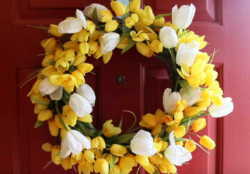 15 Pretty DIY Spring Wreaths - DIY Wreaths Ideas, diy wreath, DIY Spring Wreaths, diy spring wreath, diy spring home decor