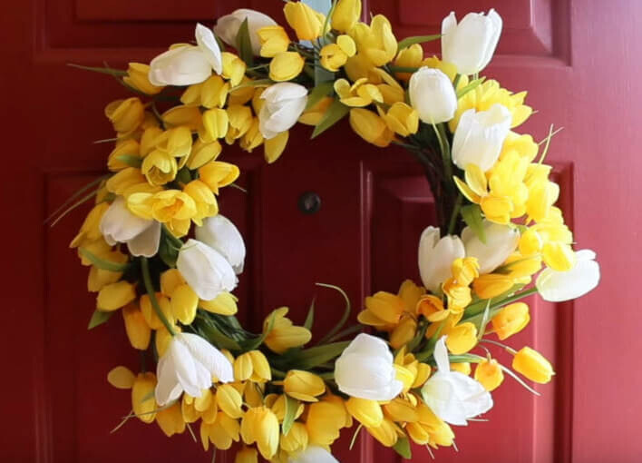 15 Pretty DIY Spring Wreaths - DIY Wreaths Ideas, diy wreath, DIY Spring Wreaths, diy spring wreath, diy spring home decor