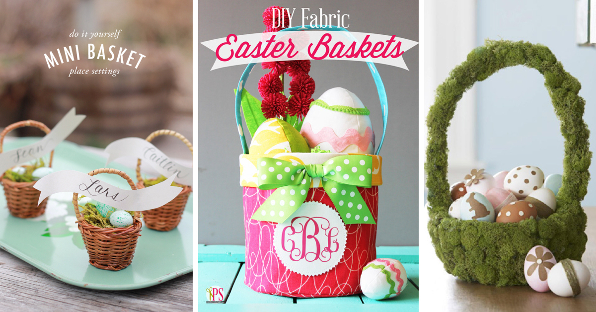 15 Cute Homemade Easter Basket Ideas Part 2
