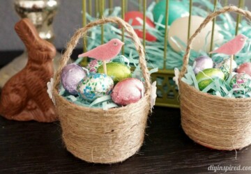 15 Cute Homemade Easter Basket Ideas (Part 1) - Easter Basket Ideas, Easter Basket Idea, Easter Basket, DIY Easter Egg Decor Ideas, DIY Easter Decoration, diy Easter