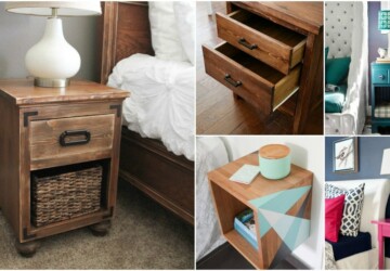 15 DIY Bedroom Nightstand Ideas - nightstand Ideas, DIY Nightstand Projects, DIY Nightstand, DIY Bedroom Nightstand Ideas, diy bedroom ideas, DIY Bedroom