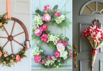 20 Pretty DIY Spring Wreaths - Spring Wreaths, diy wreath, DIY Spring Wreaths, diy spring wreath, diy spring home decor