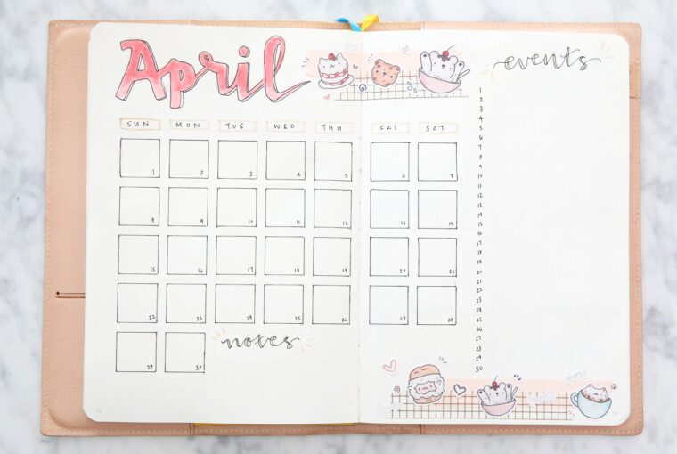 Bullet Journal Monthly Spread Ideas - Bullet Journal Monthly Spread Ideas, Bullet Journal Ideas, Bullet Journal