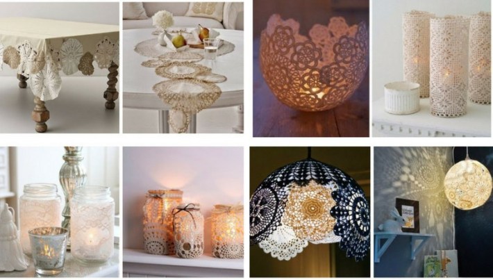 Charming Home Decorating DIYs to Make With Lace Charming Home Decorating DIYs to Make With Lace - DIY Lace Projects, DIY Lace Crafts, DIY Lace