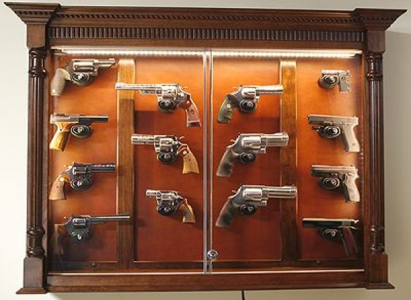 The Perfect Home for a Firearms Instructor - home, furniture, Firearm Display Cases