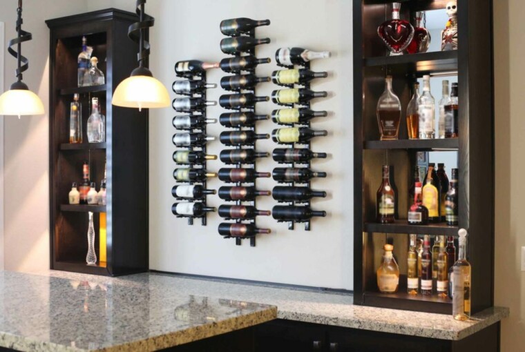 Great DIY Ideas for Making your Own Wine Rack - wine rack, diy Wine Rack, diy wine charms projects, diy wine, DIY shelf, diy rack, diy home organization