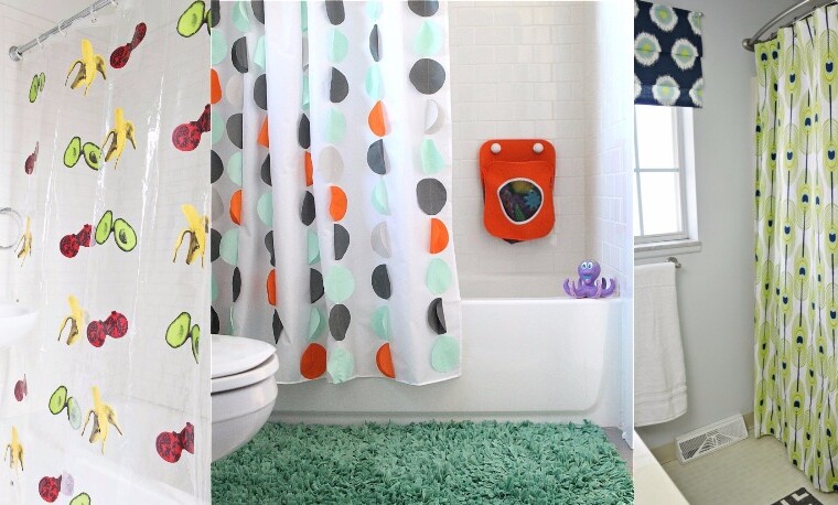 DIY Shower Curtain Projects Anyone Can Make - DIY Shower Curtain, DIY Shower, diy curtains, DIY Curtain Ideas, DIY Bathroom Ideas, DIY Bathroom Idea, curtains