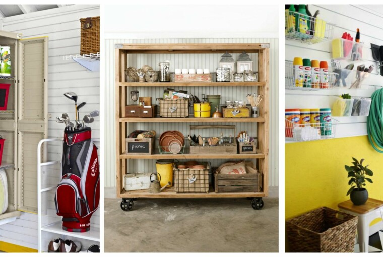 7 Easy Garage Organization Ideas - utility cart, Organization, ideas, hook racks, garage, diy corner, corner storage