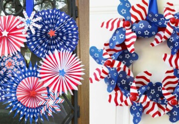 15 Amazing 4th of July Wreath Ideas (Part 1) - 4th of July Wreath Ideas, 4th of July Wreath, 4th of July diy wreath, 4th of July diy decor, 4th Of July Crafts