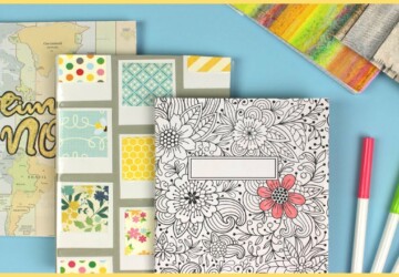 15 Easy DIY Ideas to Decorate Your Notebook Covers - Notebook Covers, DIY Notebook Covers, DIY Ideas to Decorate Your Notebook Covers
