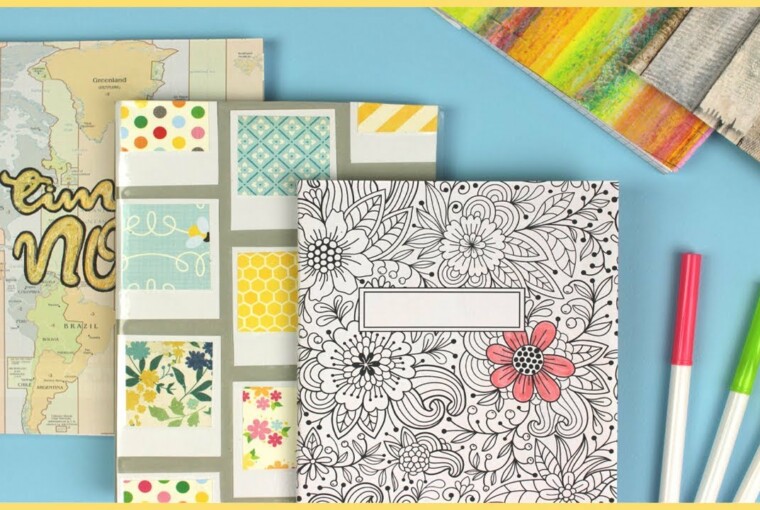 15 Easy DIY Ideas to Decorate Your Notebook Covers 15 Easy DIY Ideas to Decorate Your Notebook Covers - Notebook Covers, DIY Notebook Covers, DIY Ideas to Decorate Your Notebook Covers