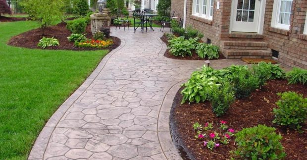 How You Can Use Stamped Concrete on Your Property - sidewalk, pool desk, outdoors, garden, driveway, concrete