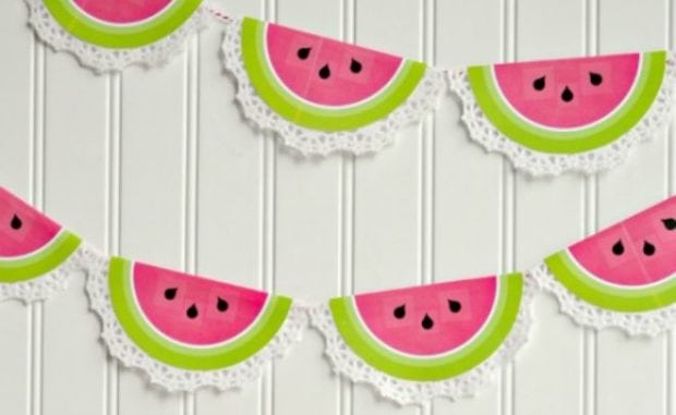 15 Sweet and Summery Watermelon DIY Projects (Part 1) - watermelons, Watermelon DIY Projects, watermelon, diy summer projects, diy summer decorations