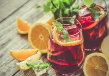 7 Wedding Signature Cocktails To Prepare For Your Party This Summer - wedding, The royal wedding, Sparkling summer peach, signature, Minty Moscow Mule punch, Hard cider Rum Slushie, Fresca Sangria, Corralejo Tequila Tikki, cocktais, Blackberry whiskey lemonade