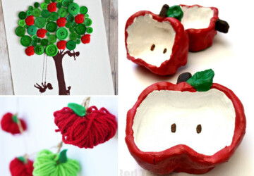 Simple and Fun Apple Crafts for Kids to try this Fall - halloween kids crafts, diy kids crafts, Apple Crafts for Kids, apple crafts, apple, 4th of July diy decor