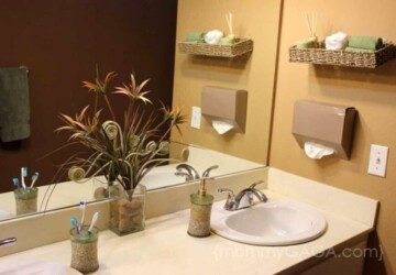 Transform Your Bathroom With DIY Decor- 15 DIY Projects (Part 1) - DIY Bathroom Ideas, DIY Bathroom Idea, DIY Bathroom, bathroom