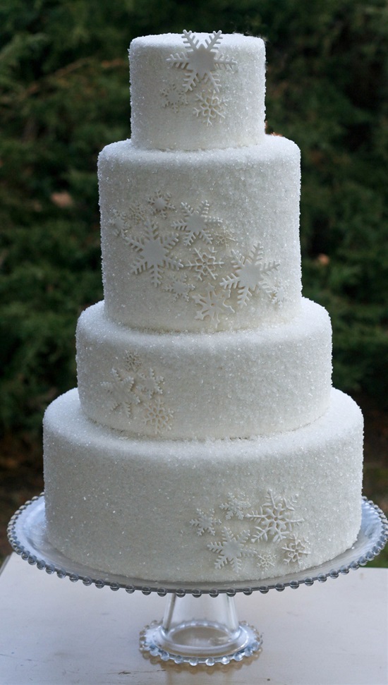 15 Gorgeous Winter Wedding Cakes - Winter Wedding Cakes, Winter Wedding cake, winter wedding, Romantic Winter Weddings, DIY Winter Wedding Decorations