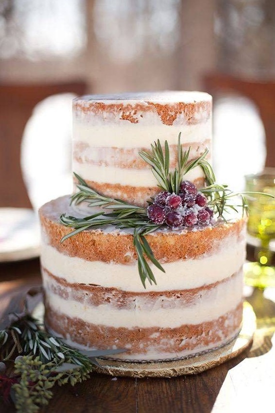 15 Gorgeous Winter Wedding Cakes - Winter Wedding Cakes, Winter Wedding cake, winter wedding, Romantic Winter Weddings, DIY Winter Wedding Decorations