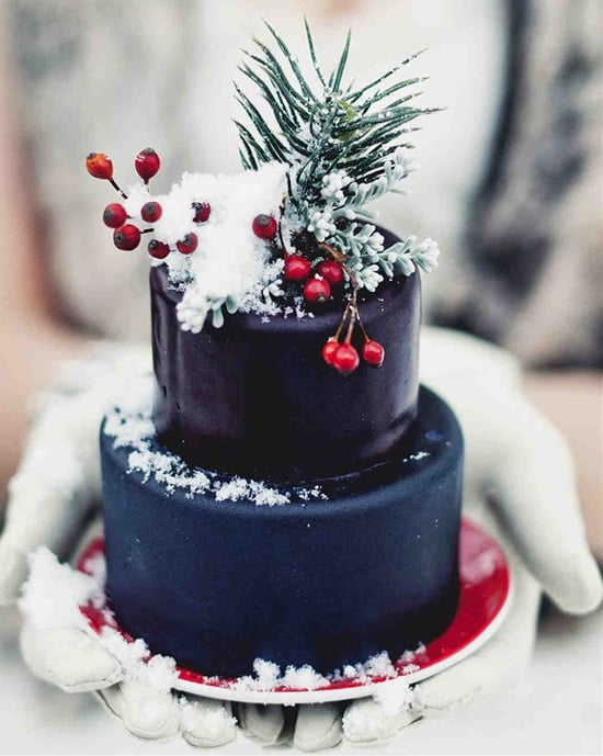 15 Gorgeous Winter Wedding Cakes - Winter Wedding Cakes, Winter Wedding cake, winter wedding, Romantic Winter Weddings, DIY Winter Wedding Decorations