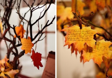 15 Romantic Ways To Incorporate Fall Leaves Into Your Wedding Decor - rustic wedding decoration, Incorporate Fall Leaves Into Your Wedding Decor, Fall Wedding Ideas