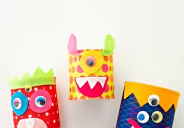 15 Not So Scary Monster Crafts For Kids (Part 2) - Monster Crafts For Kids, DIY Halloween Crafts, Crafts For Kids