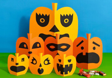 15 Cute and Easy Halloween Pumpkin Crafts for Kids (Part 2) - Pumpkin Crafts for Kids, Not Scary Halloween Crafts for Kids, Halloween Pumpkin Crafts for Kids, Halloween Crafts for Kids