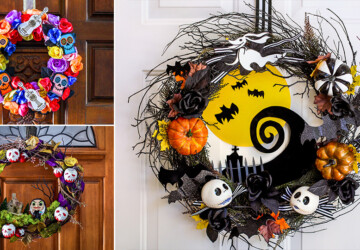 15 DIY Halloween Wreath Ideas (Part 2) - DIY Halloween Wreaths, DIY Halloween Wreath Ideas, diy Halloween wreath